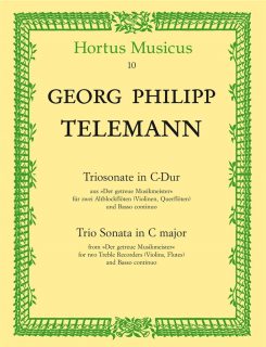 Telemann: Triosonat C-dur i gruppen Noter & böcker / Flöjt / Flöjt med stråkinstrument hos musikskolan.se (BAHM10 )